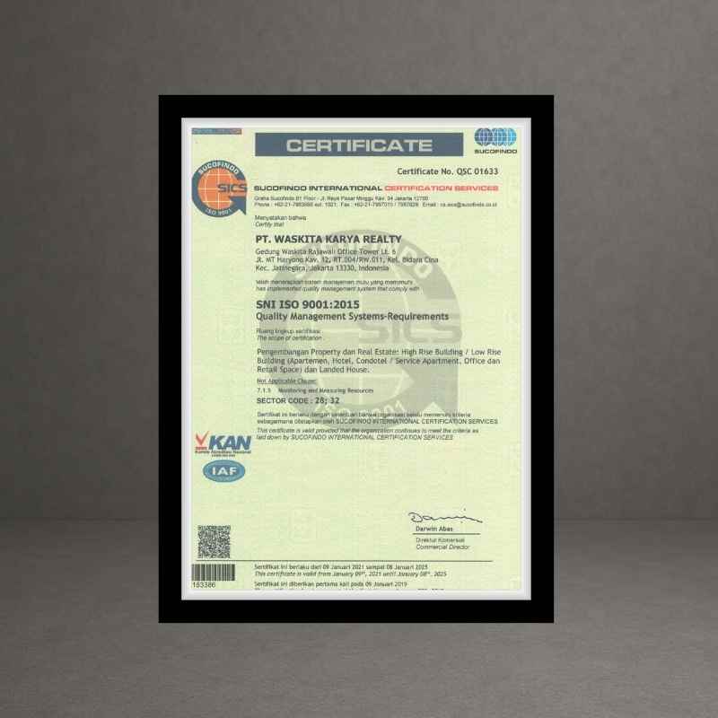 ISO 9001:2015 & QSC 01633