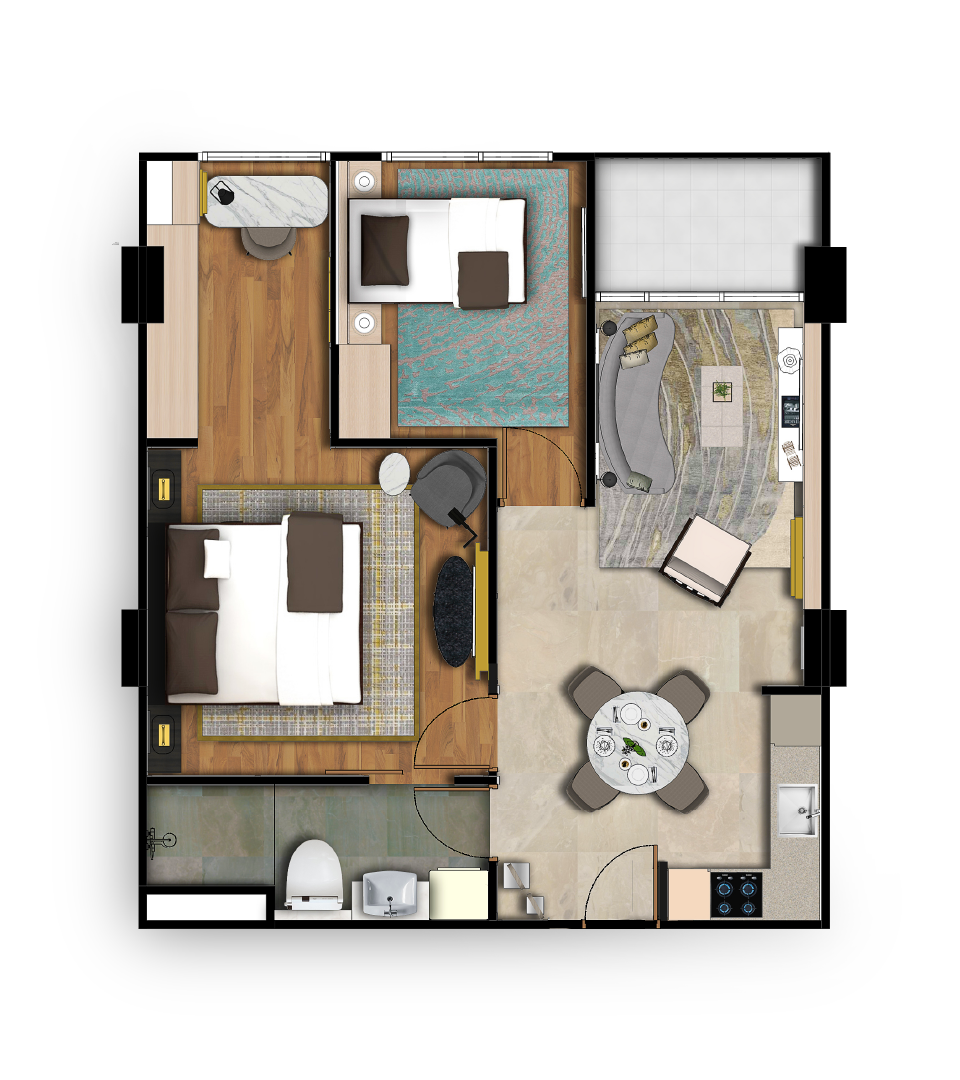 Reiz 2 BR Floorplan